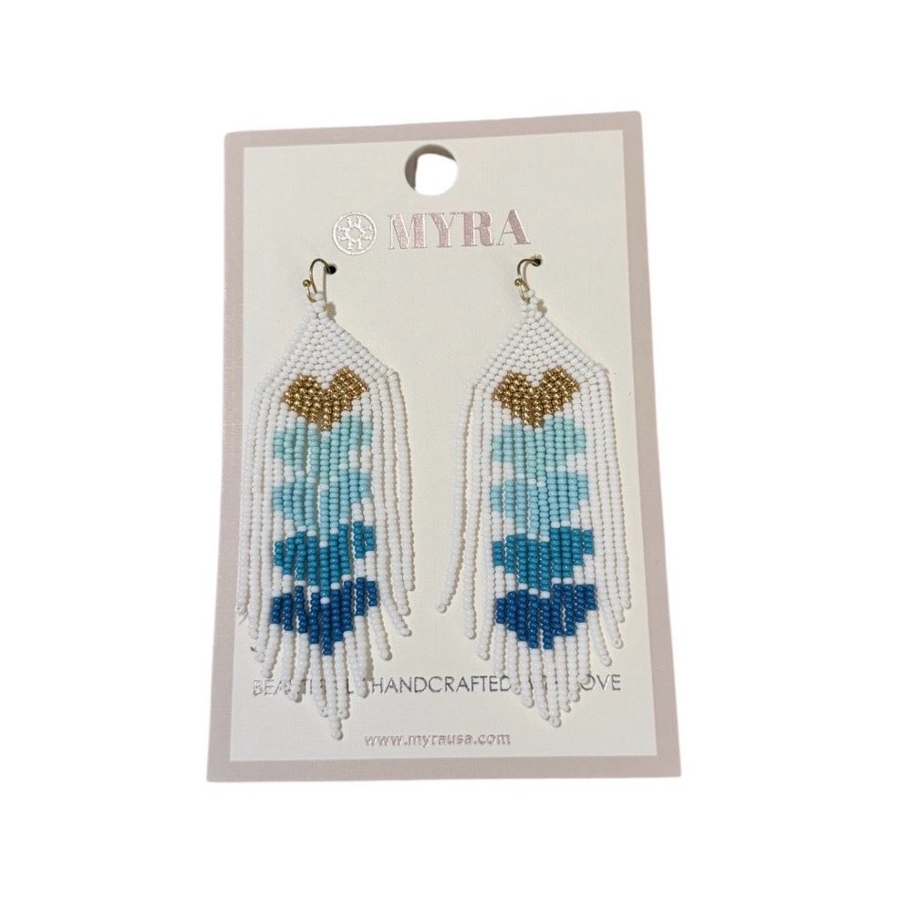 Myra Bag‎ Hearts of Five Beaded Earrings